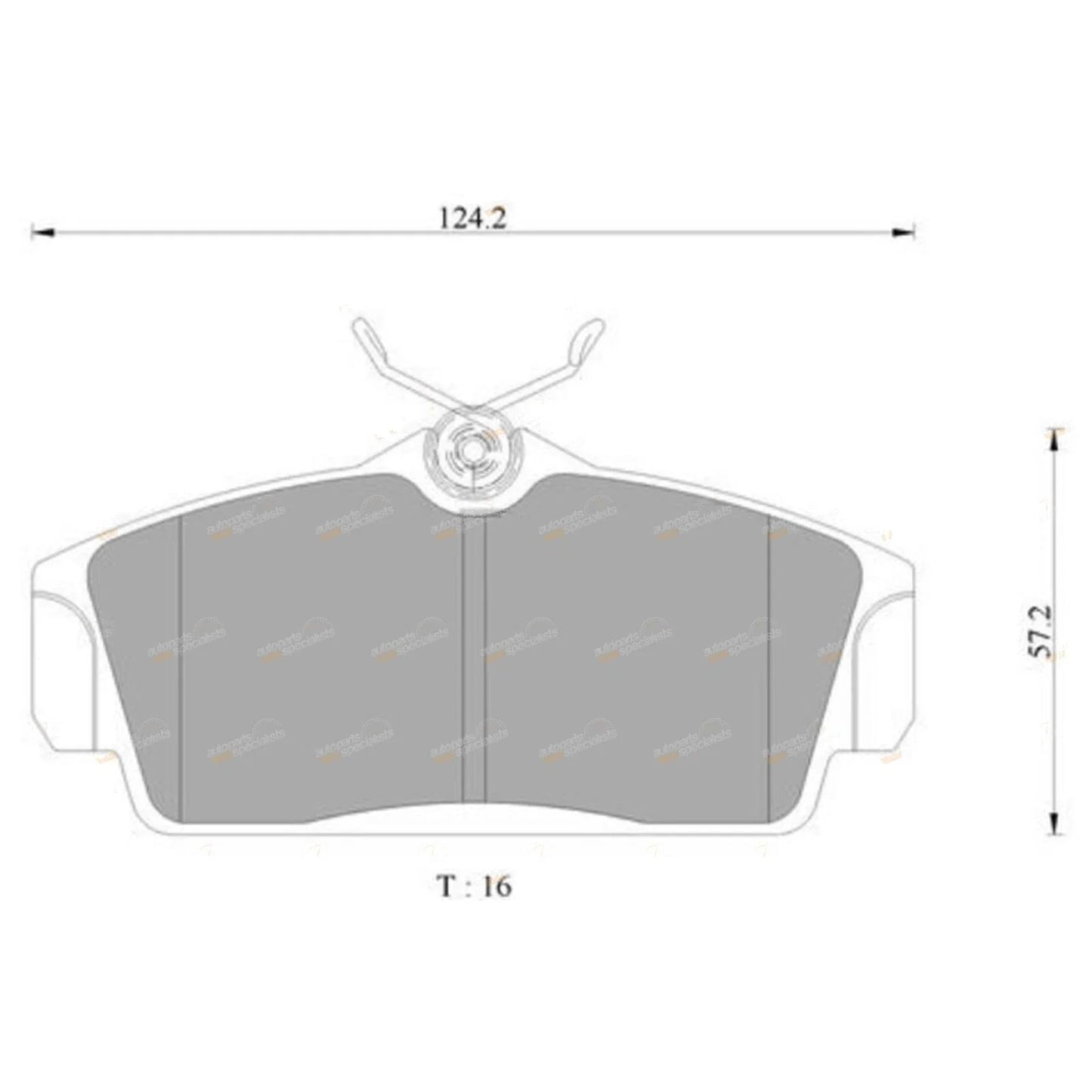Front Disc Brake Pad Set for Nissan Pulsar N16 (2000-2005)