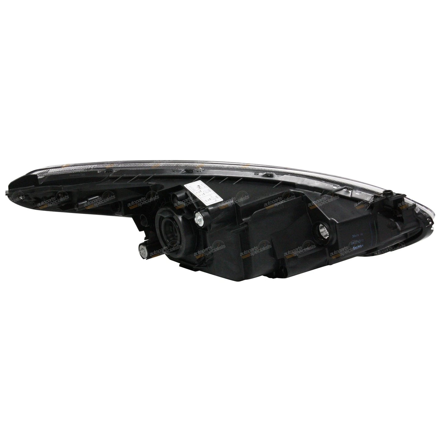 LH Black Headlight for Mazda 2 (2007–2014)
