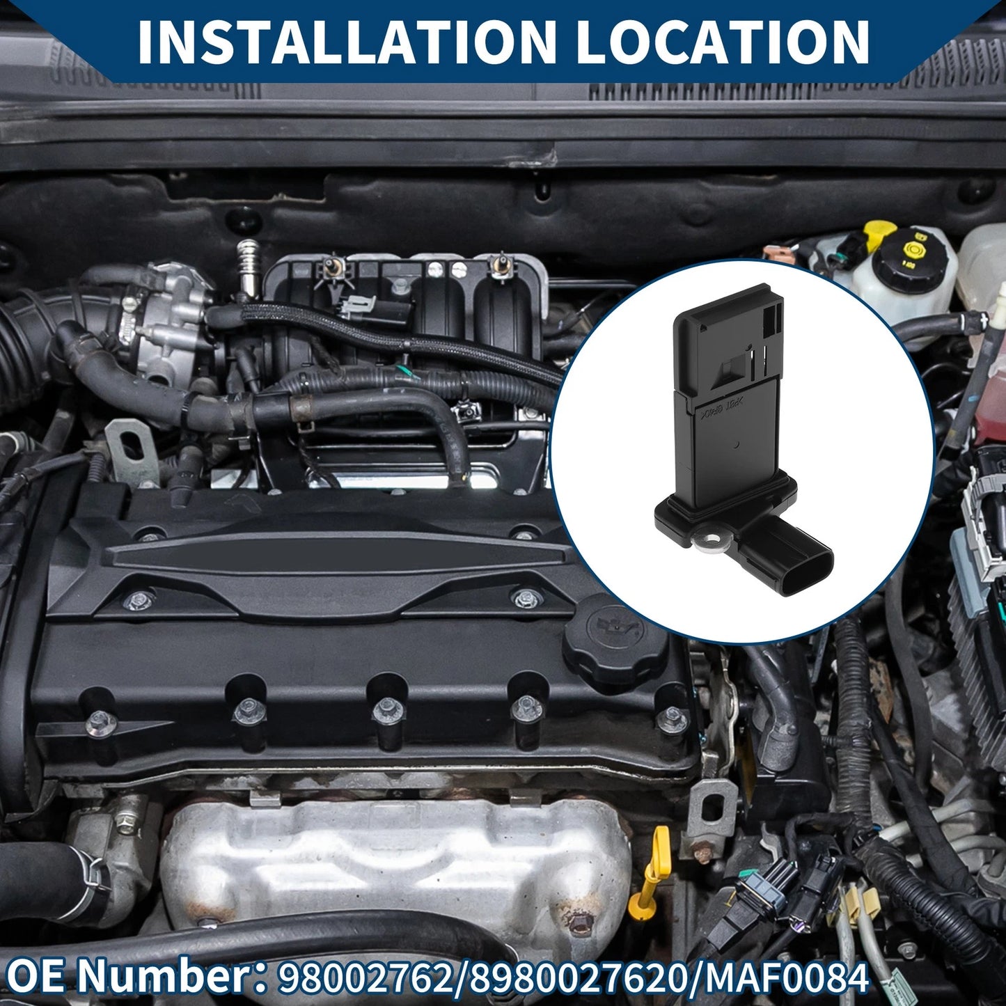 Mass Air Flow Sensor Meter No. 98002762 for Chevrolet Express 2500 3500 (2003–2021)