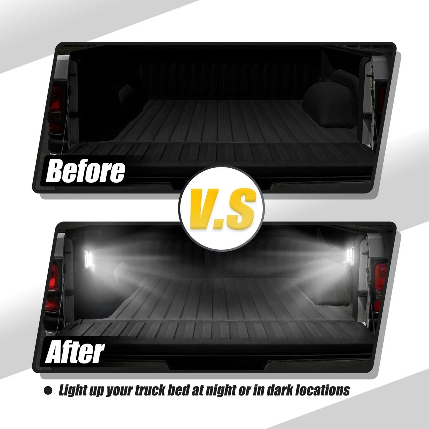 Set of 4 LED Cargo Bed Lights for Dodge Ram 1500 2500 3500 (2010–2023) 82214870AB