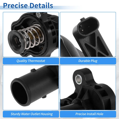 Engine Coolant Thermostat Housing for Dodge Durango V6 3.6L (2011-2023)