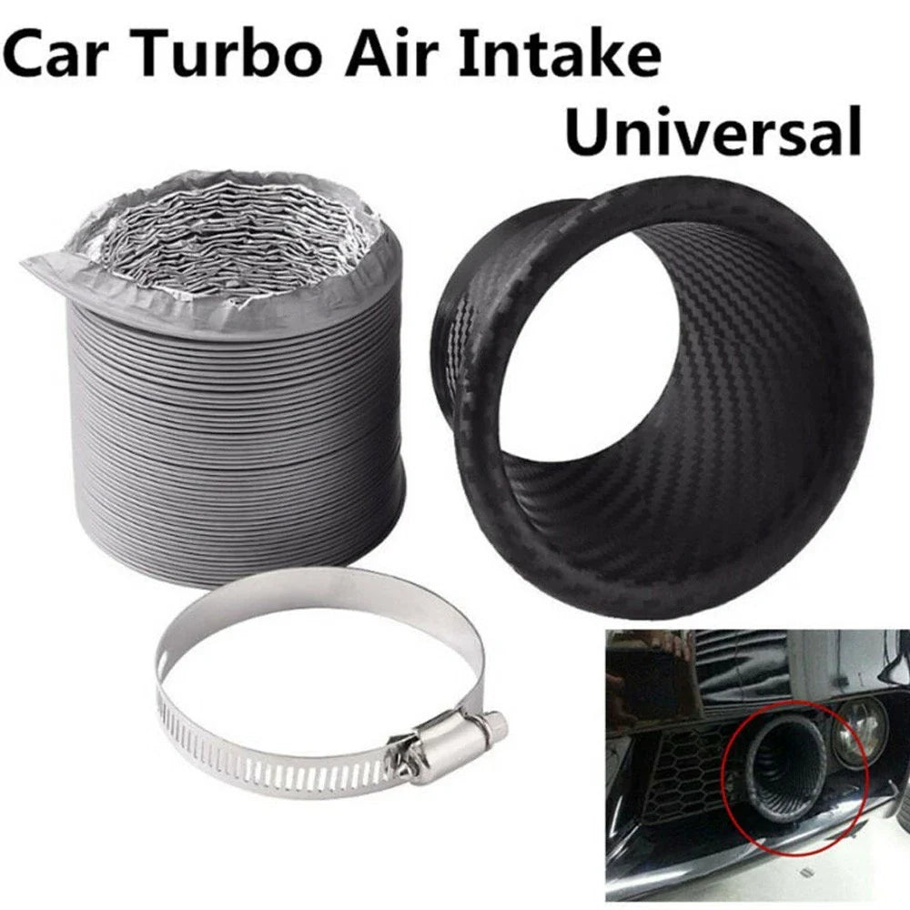 Air Intake Pipe Carbon Fiber Style for Turbo Front Bumper Car