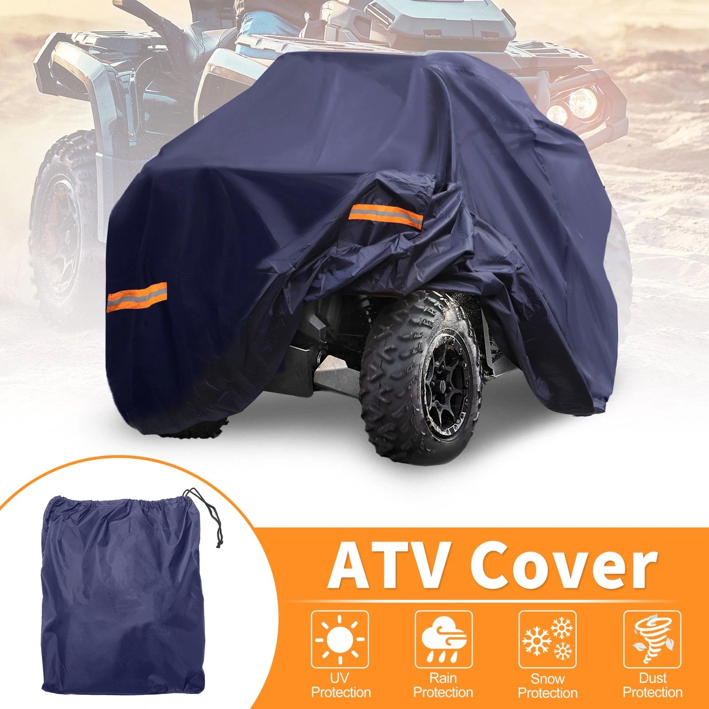ATV Cover for Polaris Sportsman 850, XP 1000 (Navy Blue, 84.65")