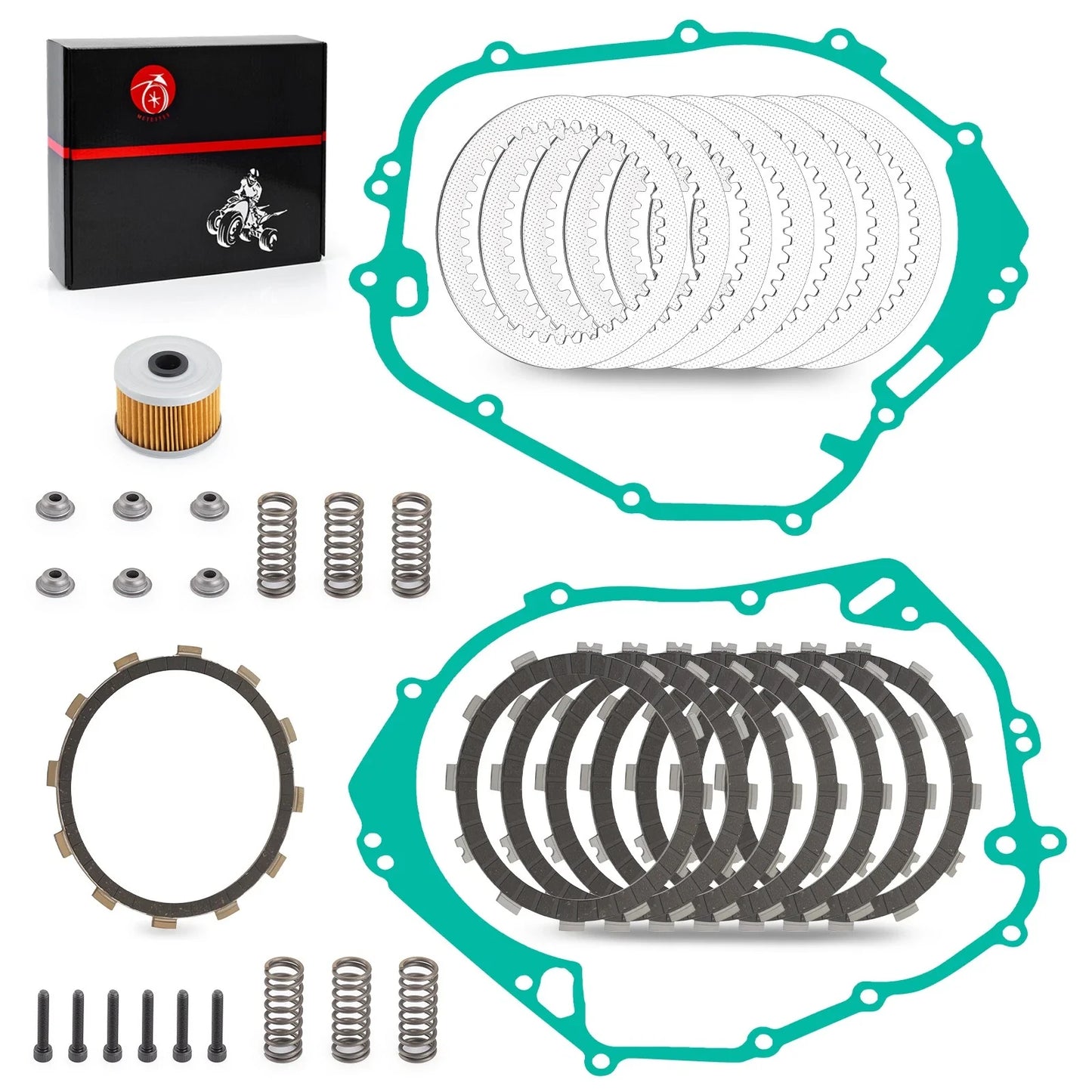 Clutch Plates Kit Gaskets Springs for Polaris Outlaw Predator (2003–2007)