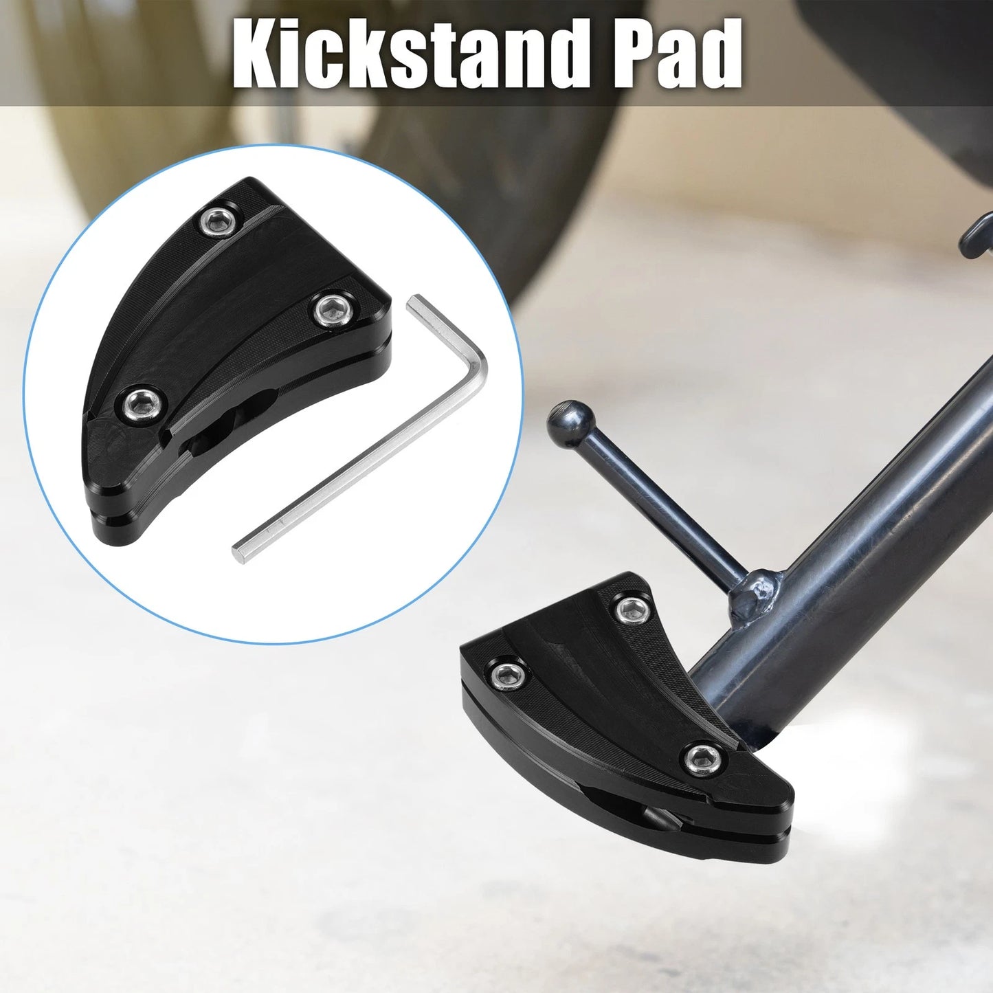 Set of 2 Motorcycle Foot Support Pads for Vespa GTS300 (2008–2023)