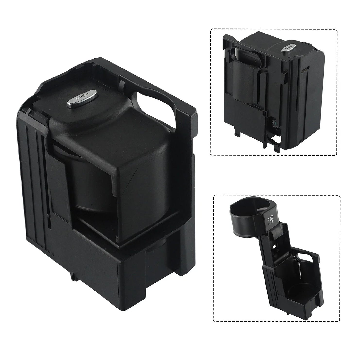 Centre Console Cup Holder / Black ABS for MB W211 W219 CLS (2002–2011)
