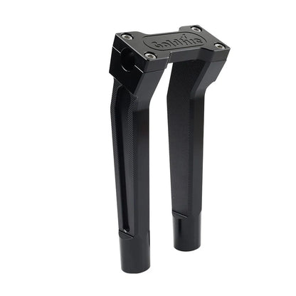 Black 10" Pullback Handlebar Risers Clamp for Harley 1" Handlebar