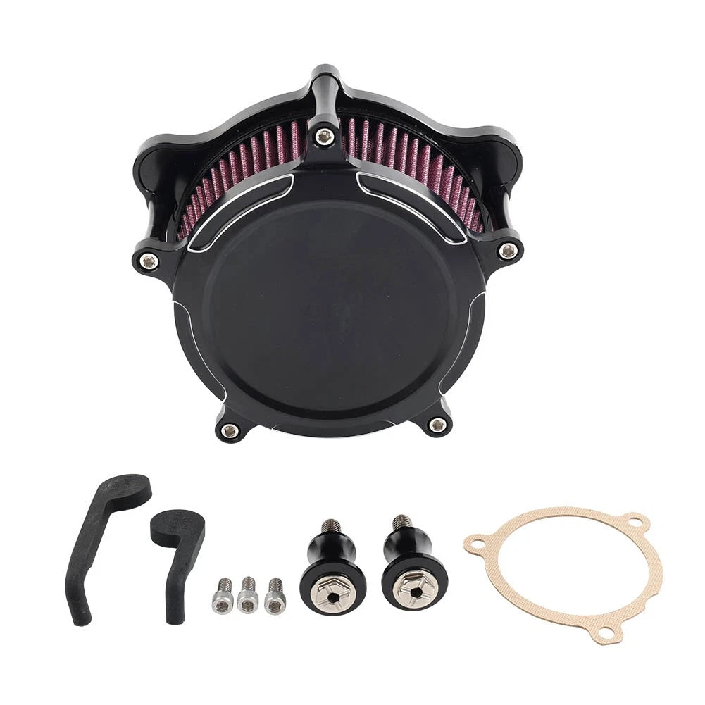 CNC Air Cleaner Intake Filter for Harley Touring Road King Street Glide (2008–2016)