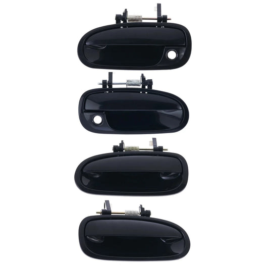 4pc Front/Rear Outer Door Handle Black for Honda Civic EK (1996–2000)