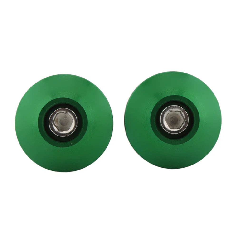 Green 7/8" Dirt Bike Handlebar End Grips Caps Plugs Slider