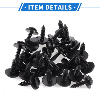 30 Pcs Fender Liner Splash Shield Bumper Cover Screw for Honda Accord (2006–2007)