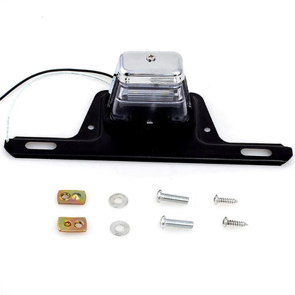 12V LED License Plate Light for ATV UTV Trailer - Chrome Waterproof (N/A)