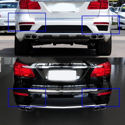 1 Pair Rear Bumper Reflectors for Mercedes GL X166 GL320 (2013-2016)