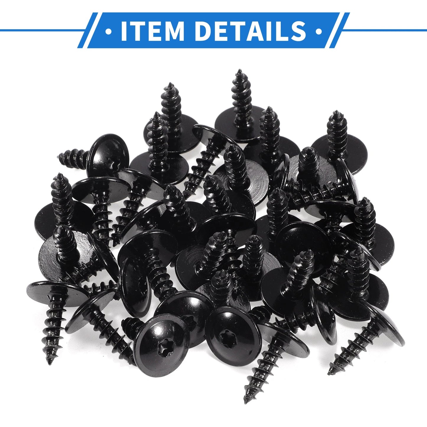 40 Pcs Fender Liner Splash Shield Bumper Cover Screw for Audi A3 (2006–2013)