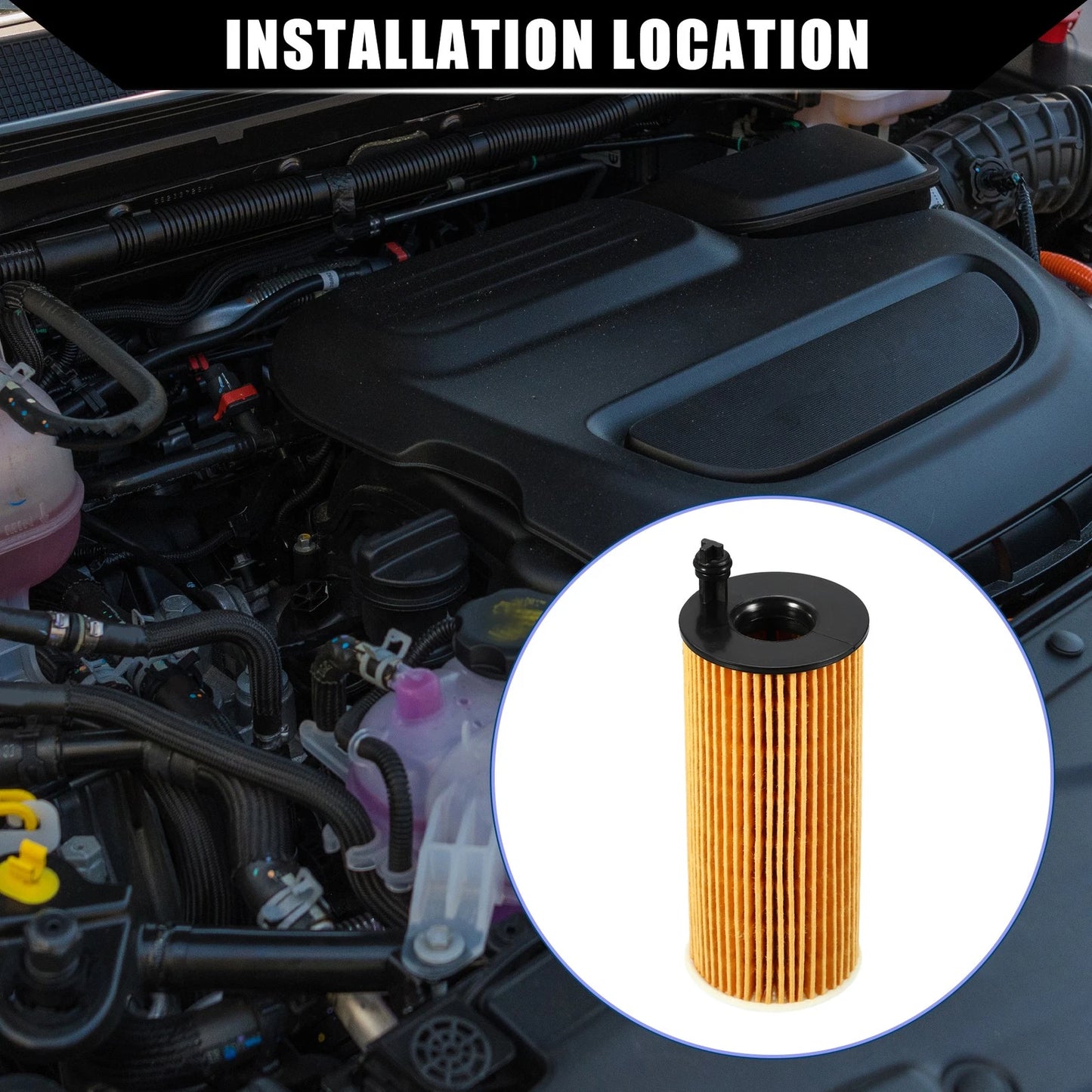 Set of 1 Engine Oil Filter No.11428507683 for BMW 328d XDrive (2013–2018)