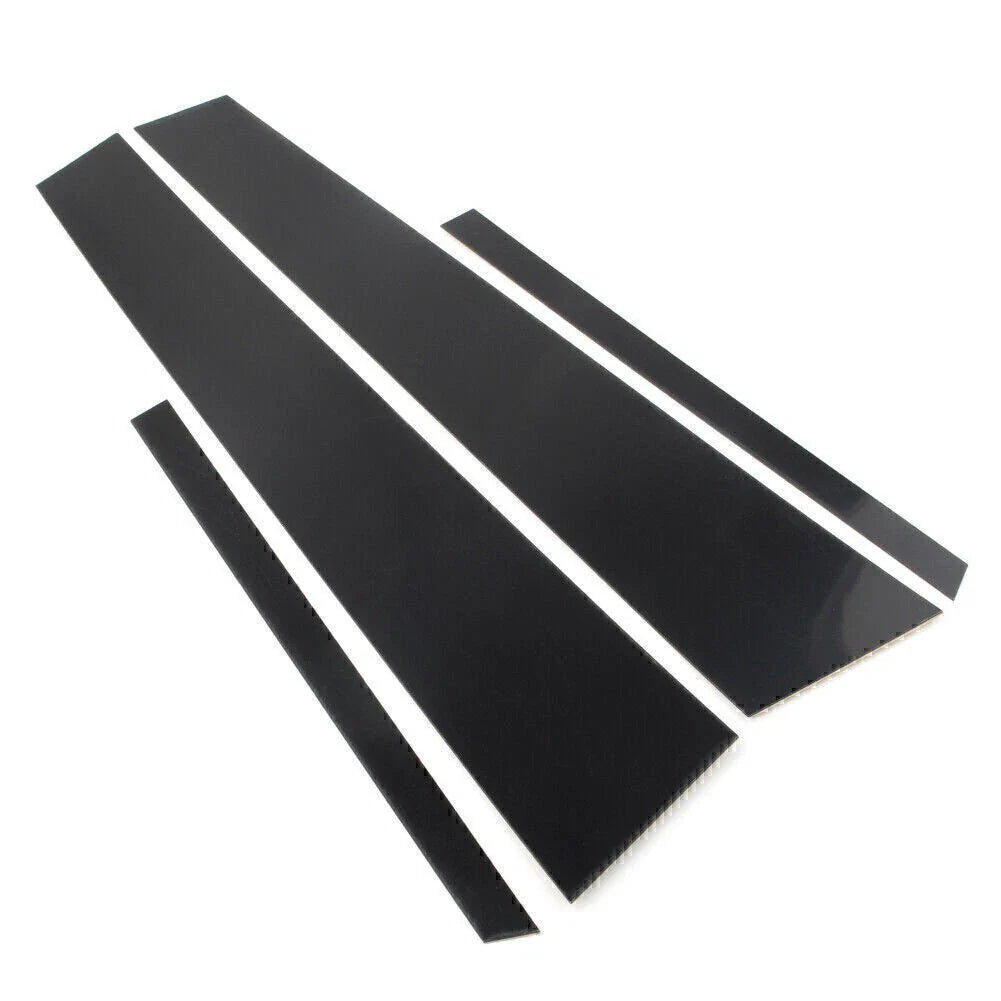 4 x Black Door Trim Pillar Post Covers for VW Jetta (2012-2018)