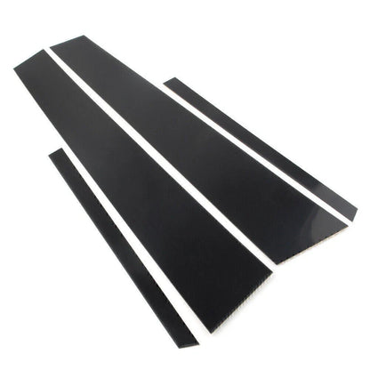 4 x Black Door Trim Pillar Post Covers for VW Jetta (2012-2018)