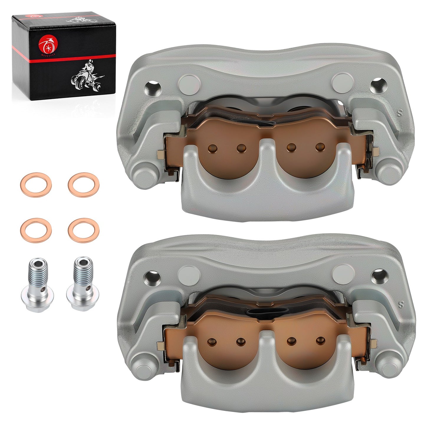 Set of 2 Rear Brake Calipers with Pads for Yamaha YXZ1000R (2016–2024)