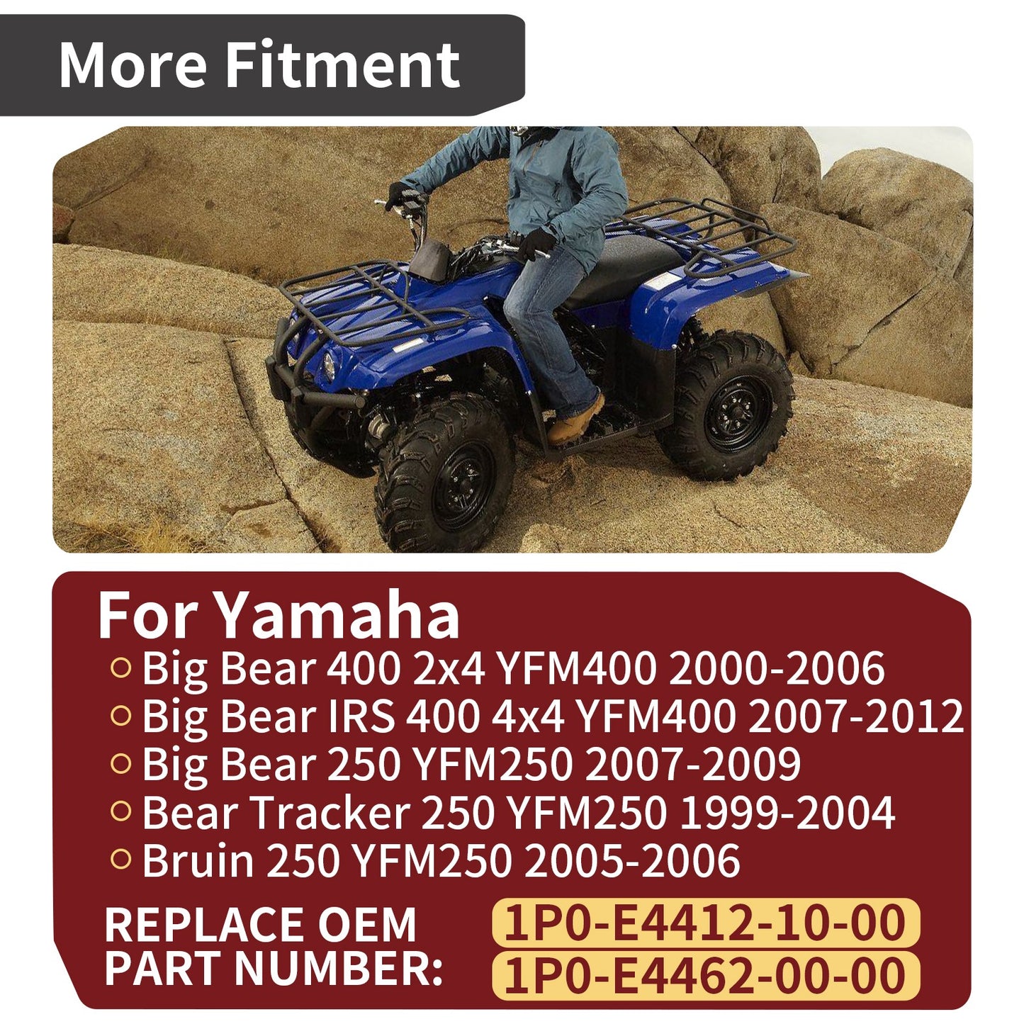 Air Box Cover Lid with Seal for Yamaha Big Bear 250/400 (1990–2006)
