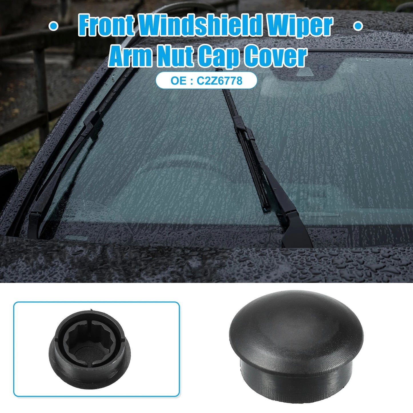 Wiper Arm Nut Cap Cover for Land Rover LR3 LR4 (2005–2016) No.C2Z6778