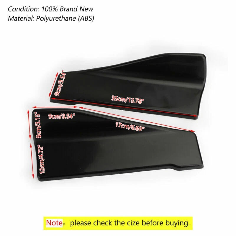 2pcs universal protection spoiler bumper for car (Universal)