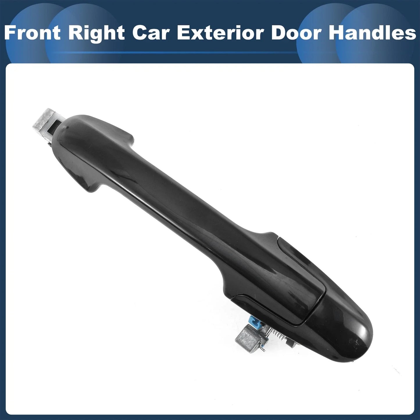 Front Right Door Handle for Honda Accord 2003-2007 - Black Exterior Handle