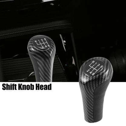 Gear Shift Knob 6 Speed Manual Carbon Fiber Pattern for BMW