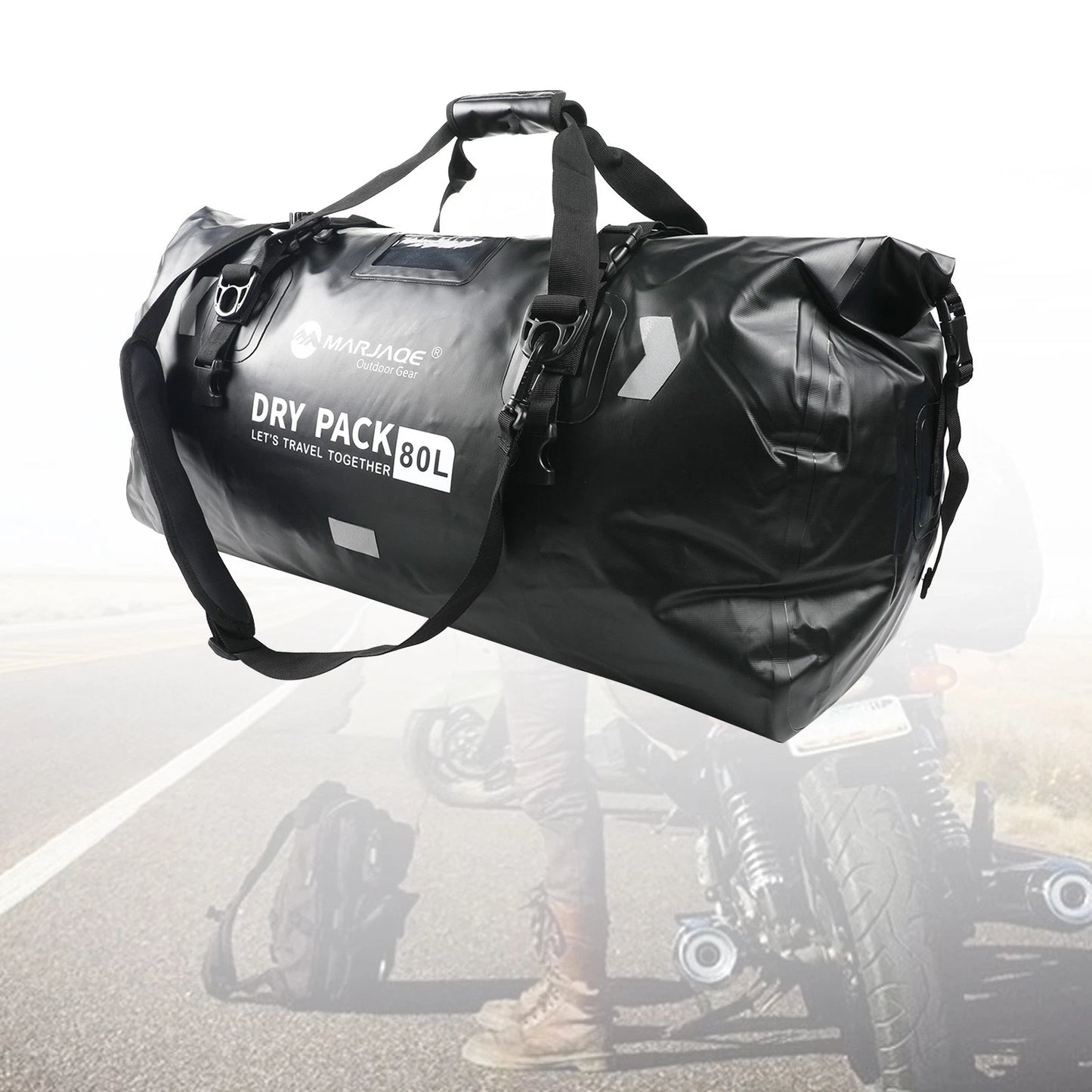 80L Side Bag for Motorcycle E (Green)