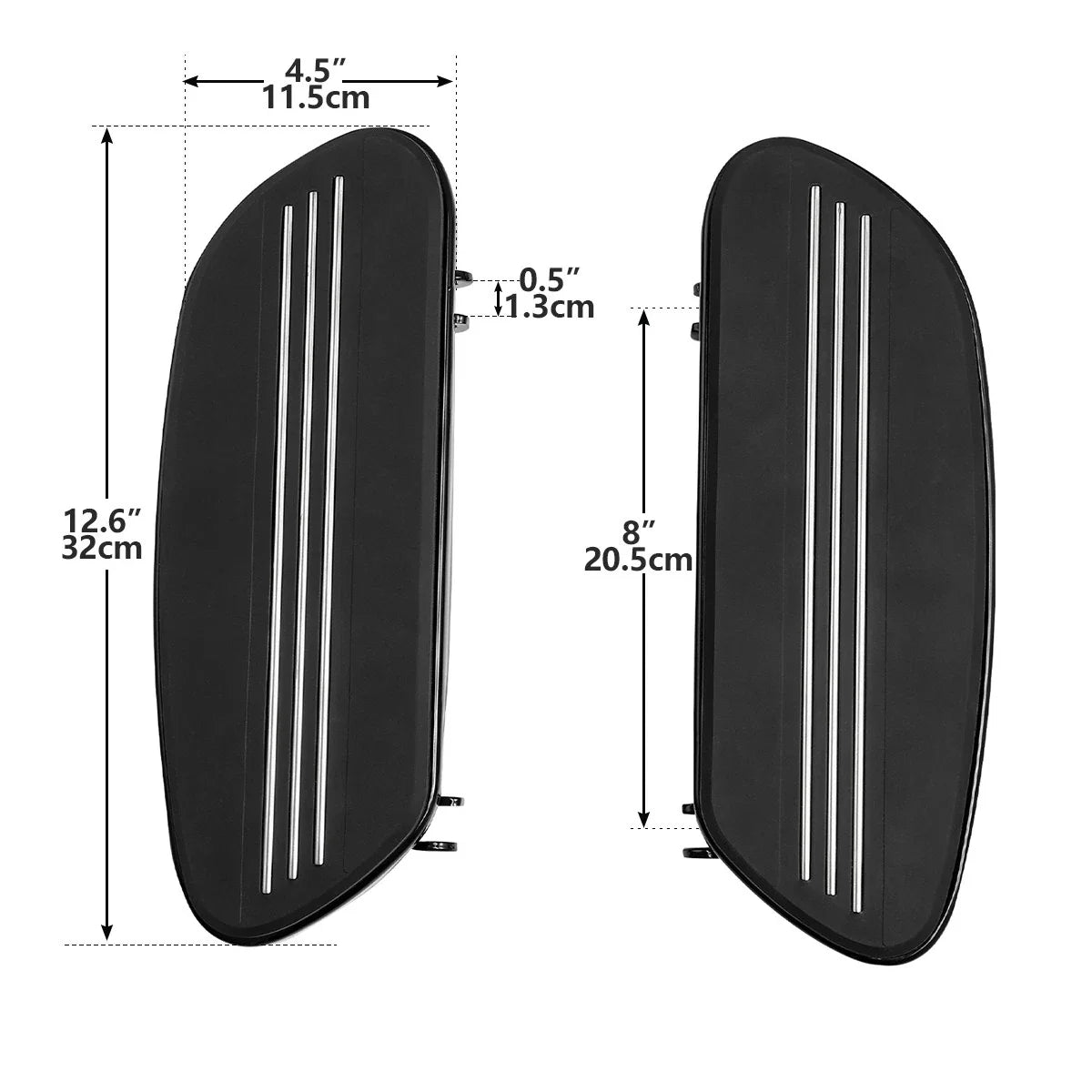 Rider Driver Passenger Floorboards for Harley Street Electra Glide (1993-2025)