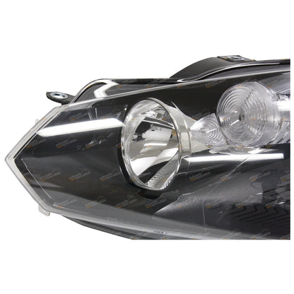 LH Black Headlight for VW Golf Mk6 (2008–2012)