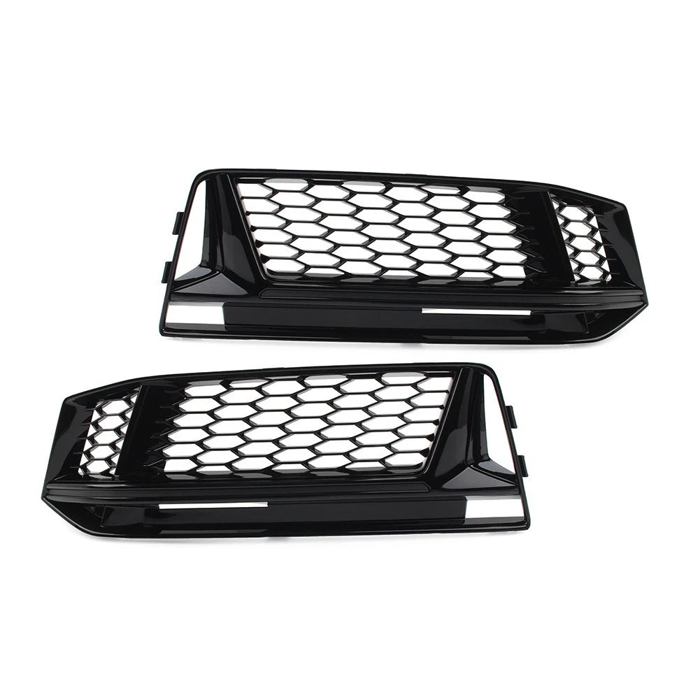 Front Bumper Honeycomb Fog Light Grille Cover for Audi TT MK2 (2011–2014)