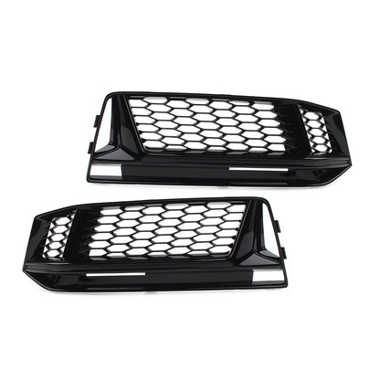 Front Bumper Honeycomb Fog Light Grille Cover for Audi TT MK2 (2011–2014)