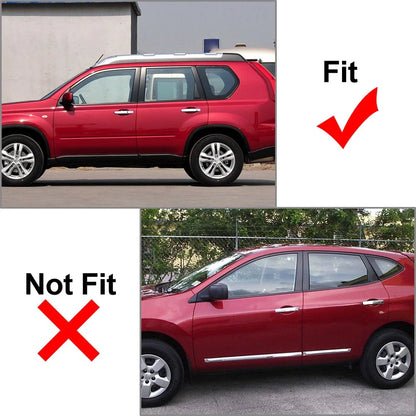 Pillar Post Set Door Window Trim Covers for Nissan X-Trail Rogue (08-13)