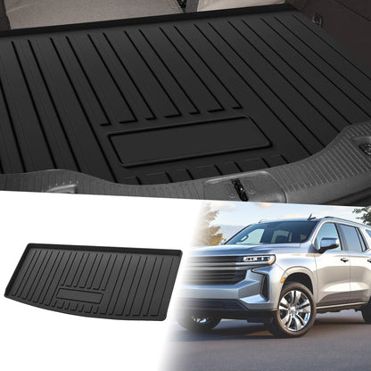 Flat Face Cargo Liner Rear Trunk Mat for Chevrolet Tahoe (2021–2024) TPE