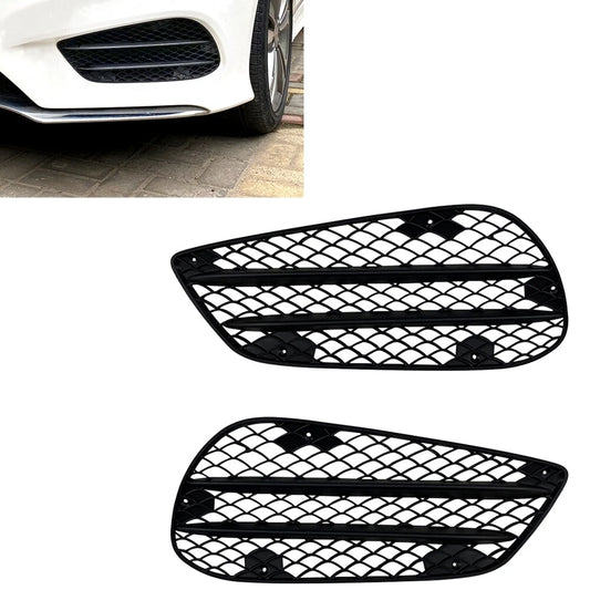 1 Pair Black Front Air Vent Trim for Benz E-Class W212 (2013-2015)