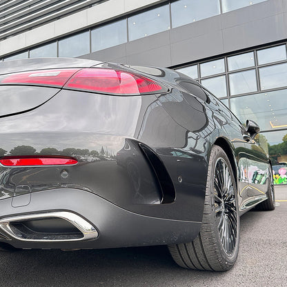 1 Pair Gloss Black Rear Bumper Spoiler Trim for Benz GLE Coupe (2024-)