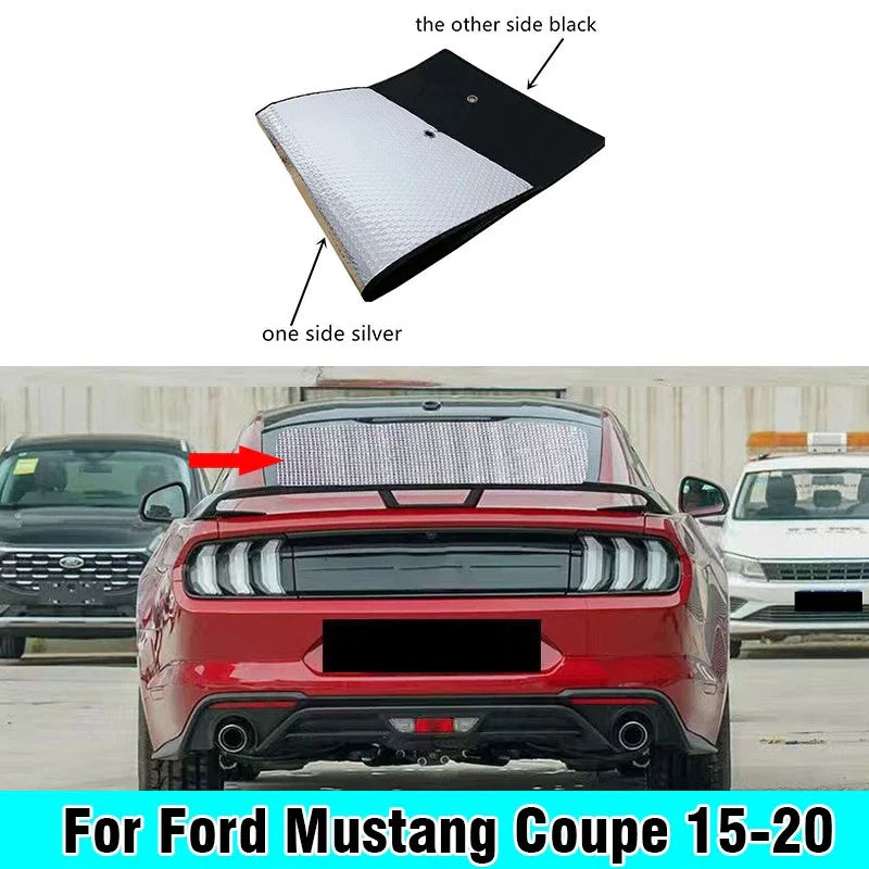 Rear Windshield Privacy Sunshade for Ford Mustang Coupe (2015–2020)