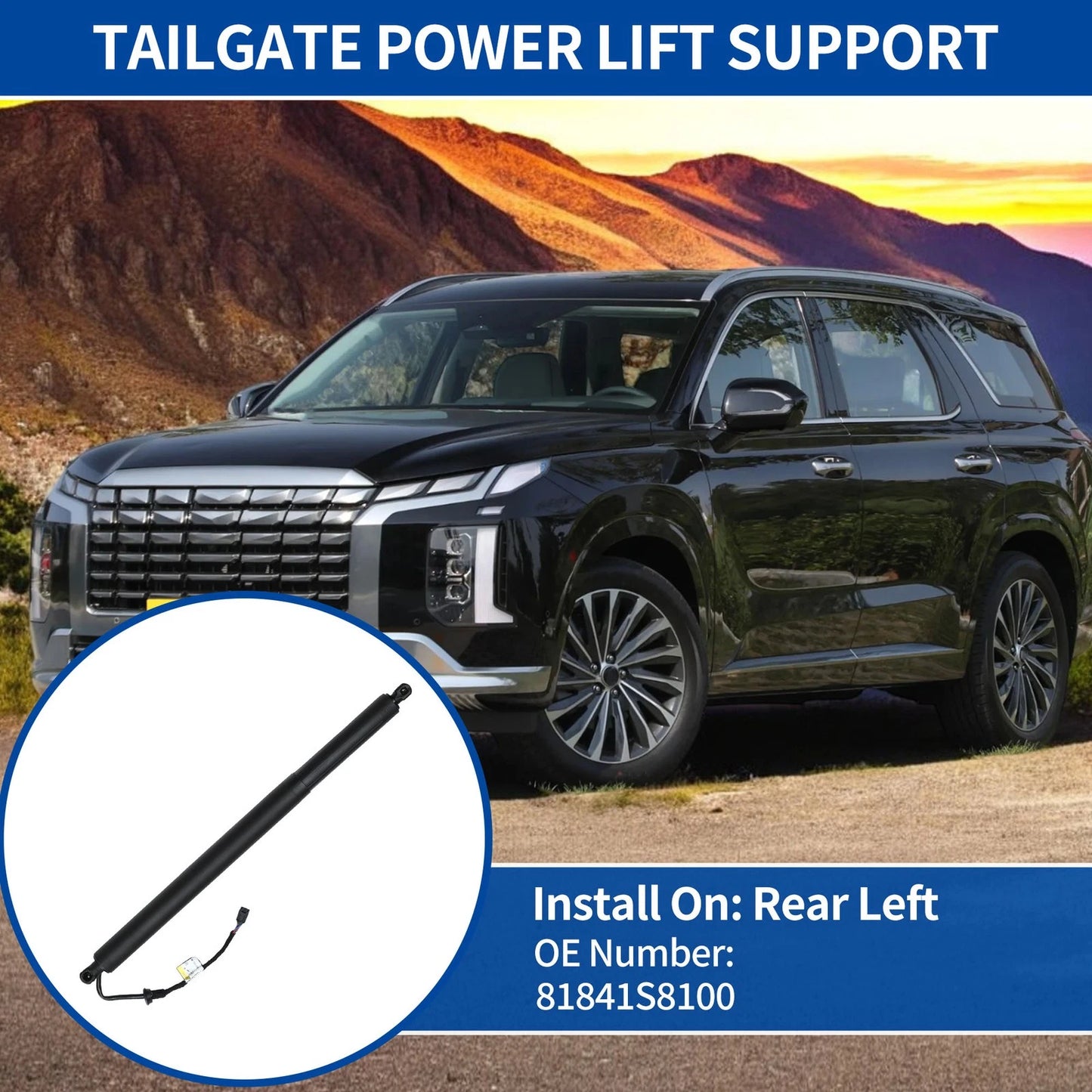 Rear RH Tailgate Power Lift Support for Hyundai Palisade (2020–2024) No. 81841S8100