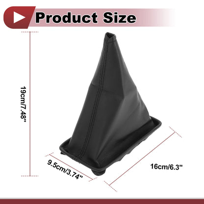 1 Pc Gear Shift Stick Gaiter for Toyota Corolla (2001–2013) Black Faux Leather