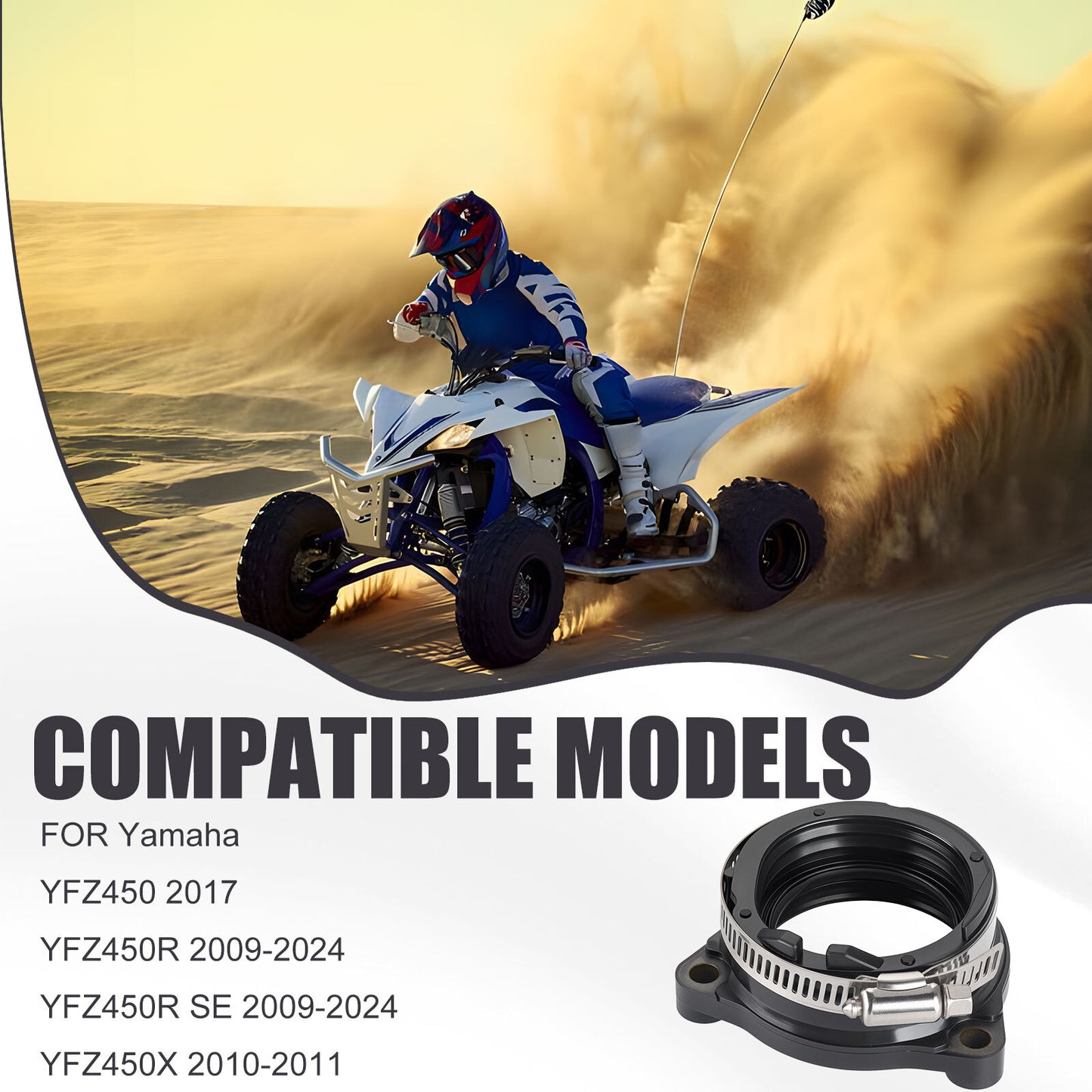 Intake Manifold Boot for Yamaha YFZ450R (2009–2024)
