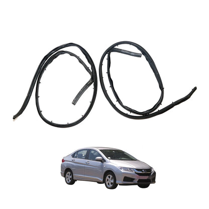 Set of 4 Door Roof Weatherstrip Seals for Honda City Sedan (2014–2020)