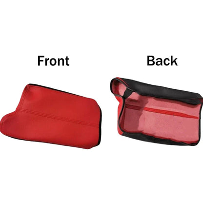 Red Front Console Lid Leather Armrest Cover for Honda Accord (2013–2017)
