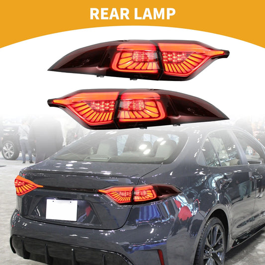 OLED Brake Tail Lights Assembly for Toyota Corolla (2020–2023) Red