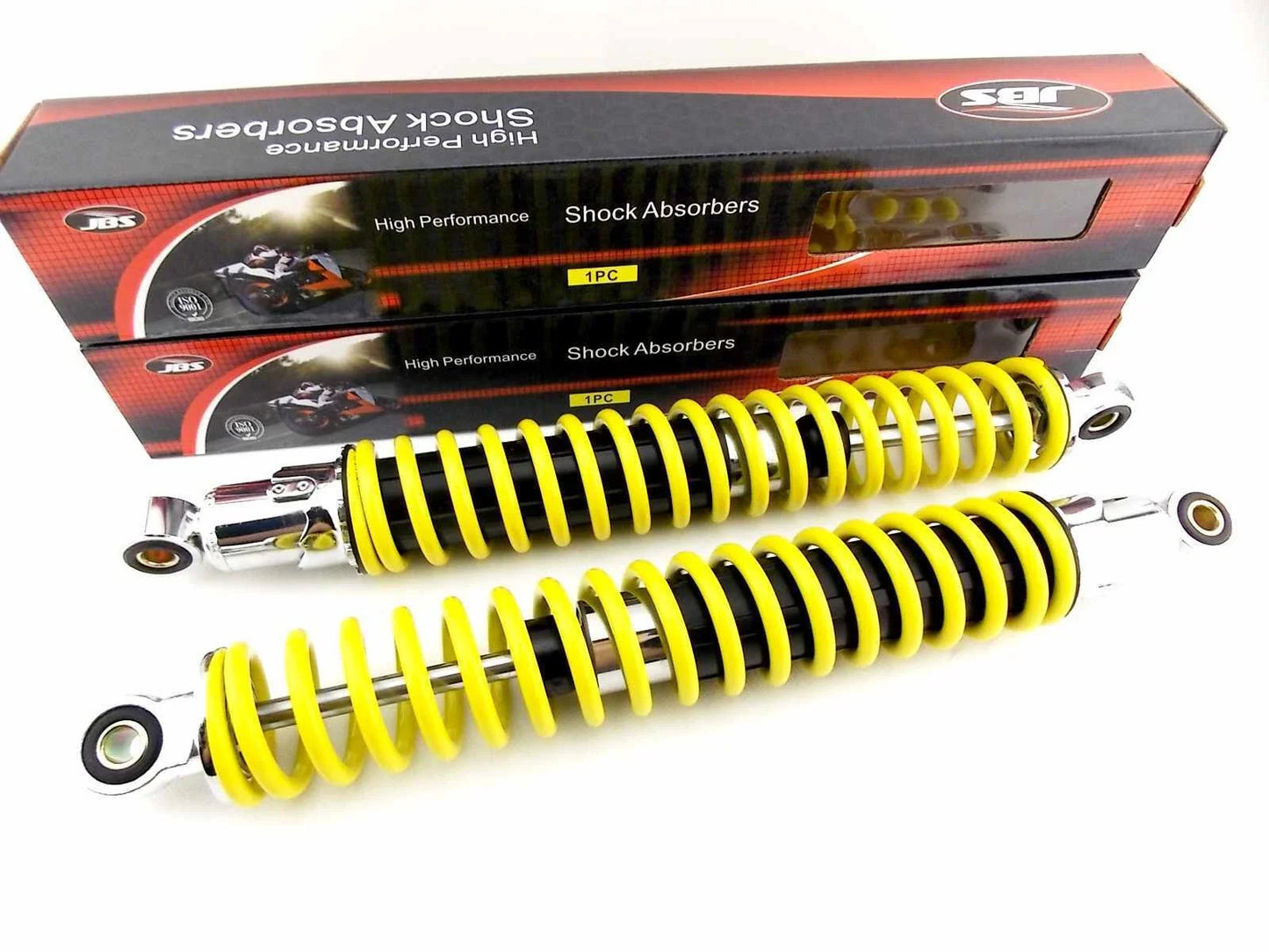 400mm Yellow/Chrome Rear Shock Absorbers for Kawasaki KX125
