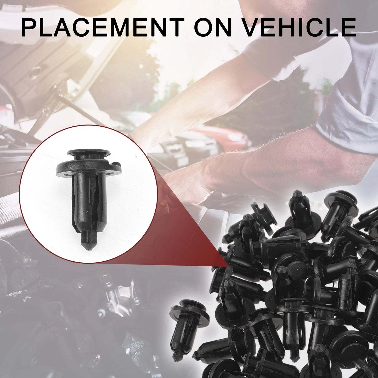 50 Pcs Front Fender Skirt Clip for Honda Pilot (2003–2015) & Accord (1997–2007)