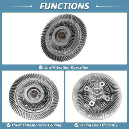 Engine Cooling Fan Clutch for Ford F-150 V6 4.2L (1997–1999) No. 52027884/52028305