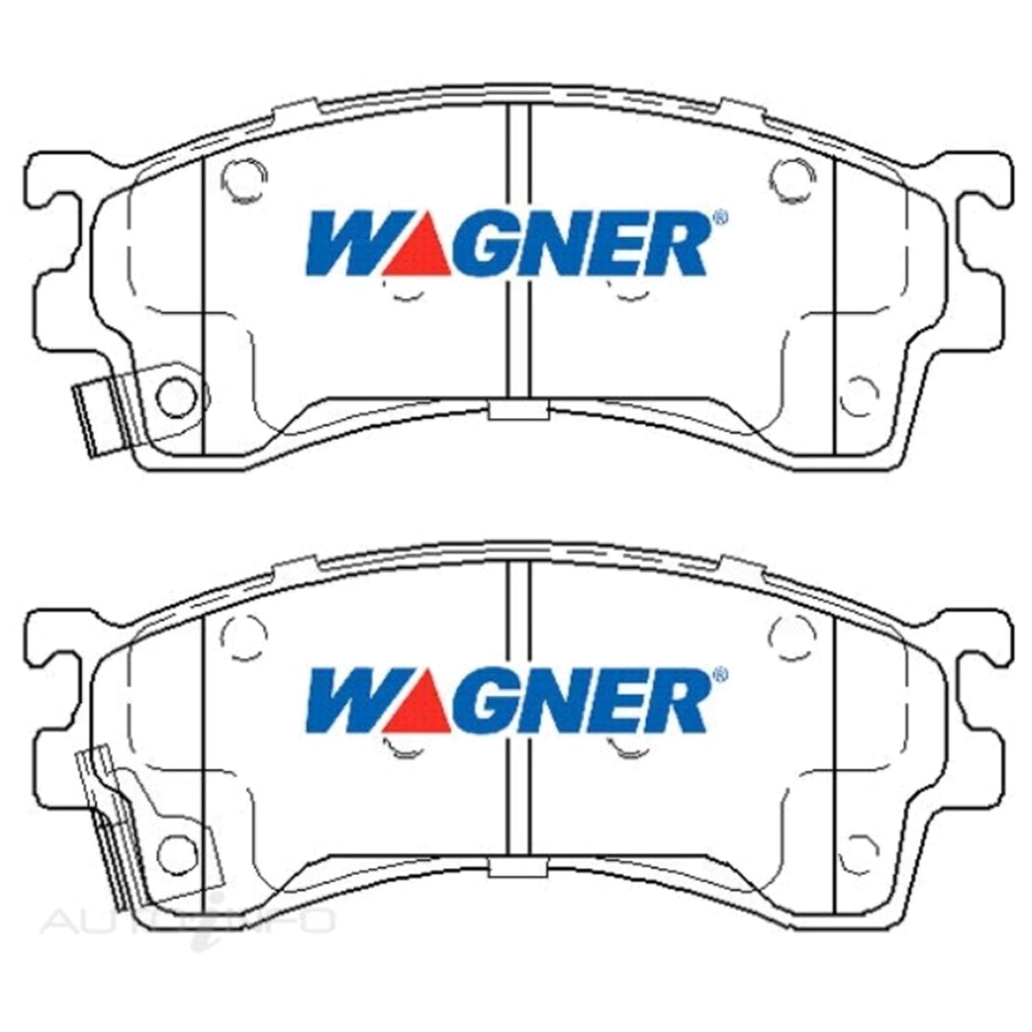 Set of 4 Front Disc Brake Pads for Mazda 626 / 929 / MX6 / Premacy (1991–2002)