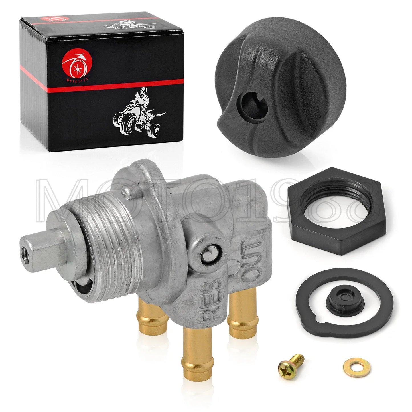 Fuel Valve Petcock 3 Way & Knob Nut for Sea Doo (1996–2002)