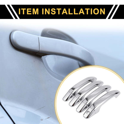 Set of 4 Exterior Door Handle Covers for GMC Yukon (2015–2023) Chrome