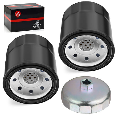2X Oil Filter for Yamaha FZ-07 FZ-09 FZ-10 FZ6R FZ8 FZS1000 FZ1 FZS600 FZ6 (2013–2020)
